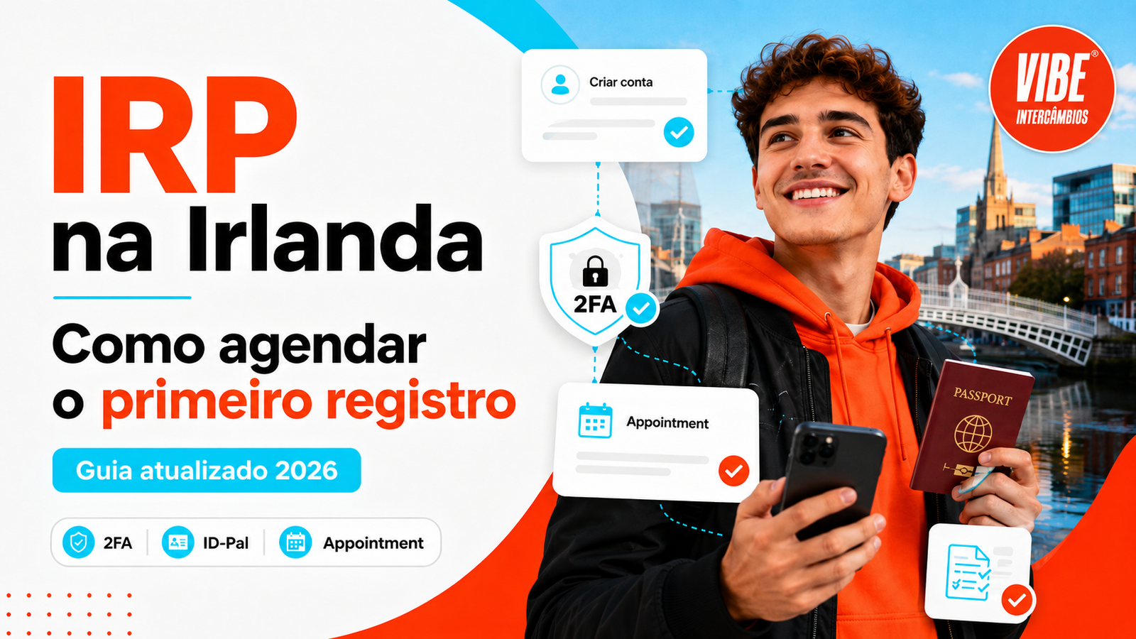 Como agendar o primeiro registro do visto de estudante (IRP) na Irlanda [Guia 2026]